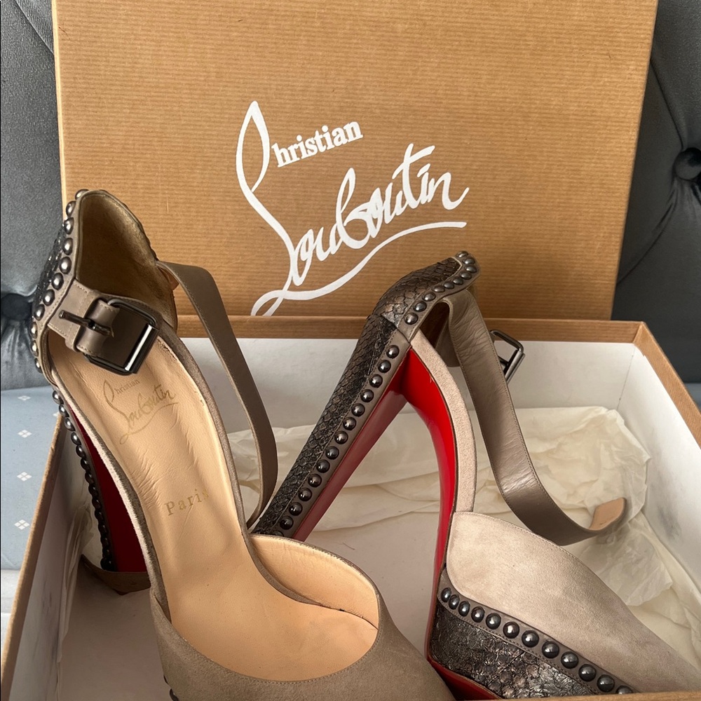 Christian Louboutin Luxura Studded Heels
